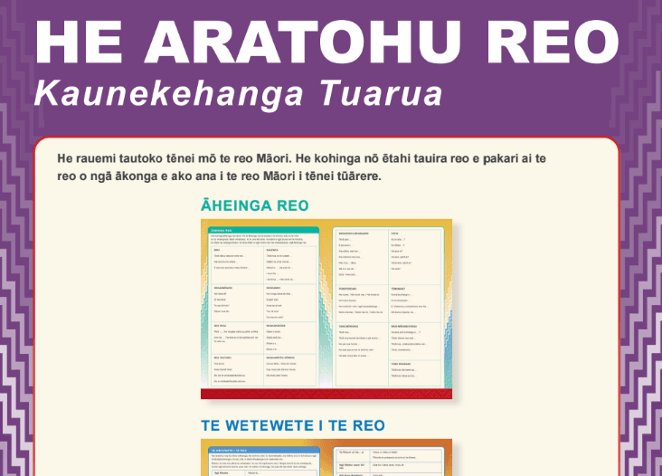 He Aratohu Reo - Kaunekehanga Tuarua