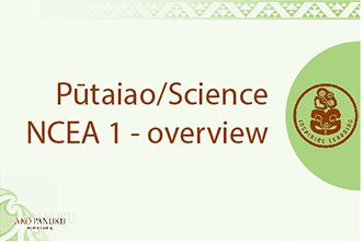 Pūtaiao/Science Overview Kaupae 1